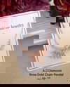8 Designer AD Diamond Rose Gold Chain Pendant Wholesale Shop In Surat
